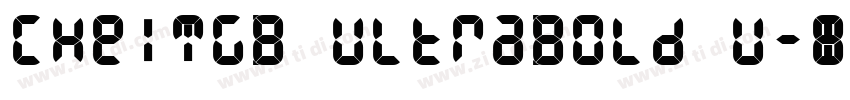 CHeiTGB UltraBold U字体转换 CHeiTGB UltraBold U字体转换